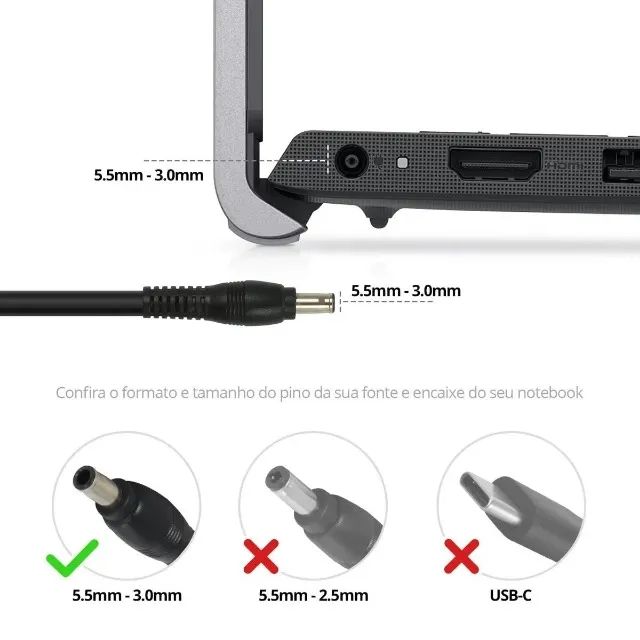 Carregador para Notebooks Samsung - Foto 3