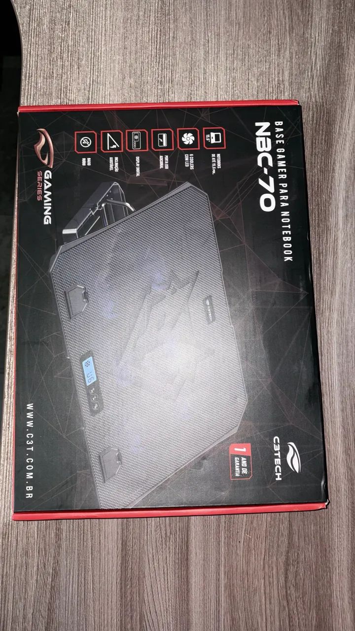 Base gamer para notebook com cooler 