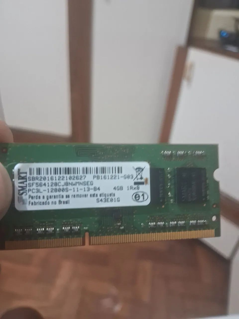Memória ram da hp 4gb