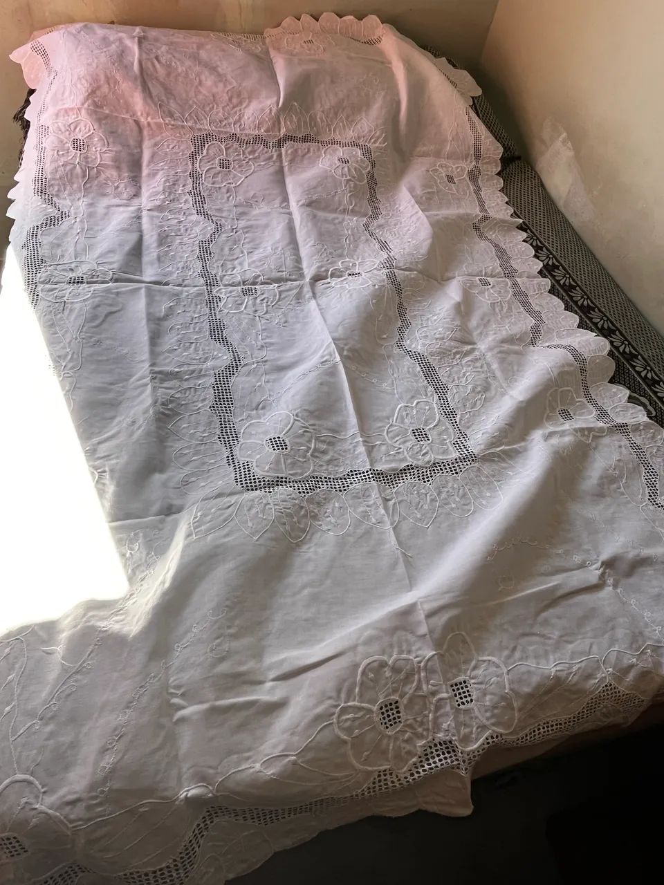 Colcha de cama feita a mão do Ceará