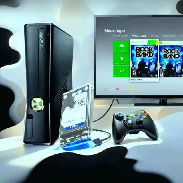 Super Hd 500gb + Games Xbox 360 Xploit Transparente - Foto 4