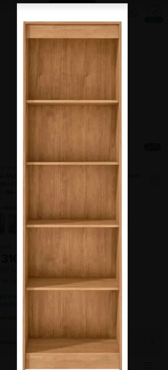 Armário Multiuso 2 Portas 5 Prateleiras - Foto 3