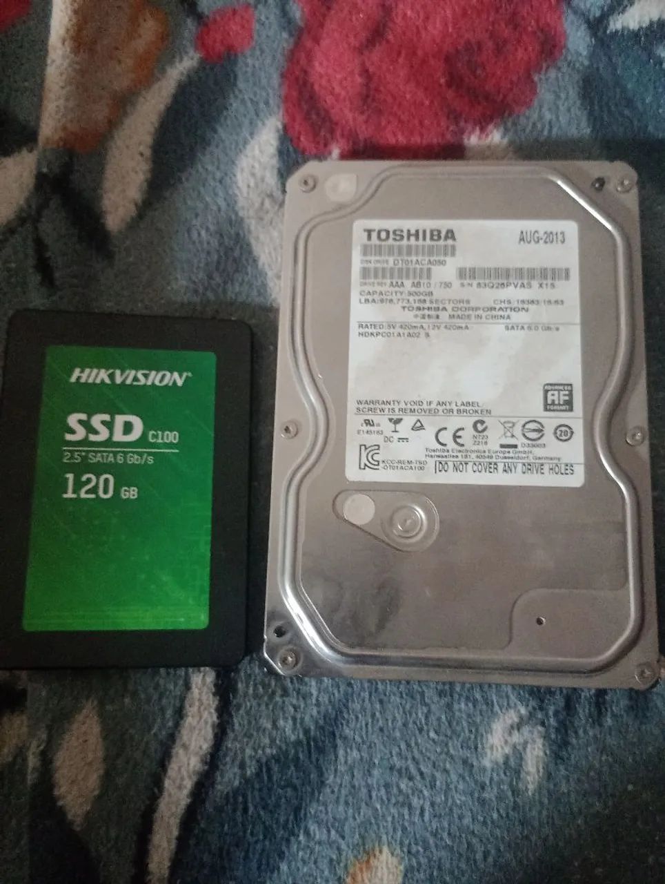 Vendo SSD120 E HD 500 GB