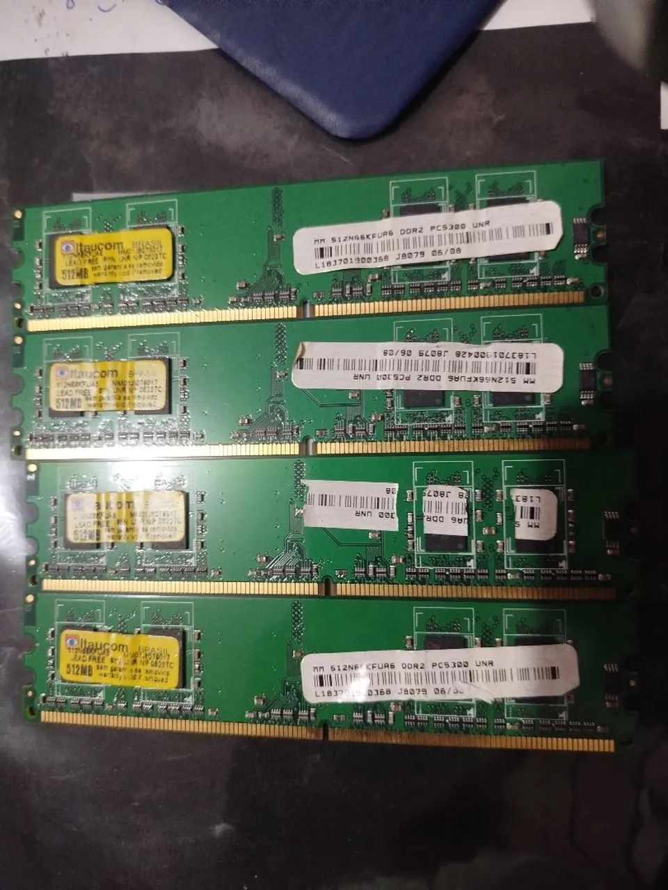 4 Placas de Memória RAM Itaucom