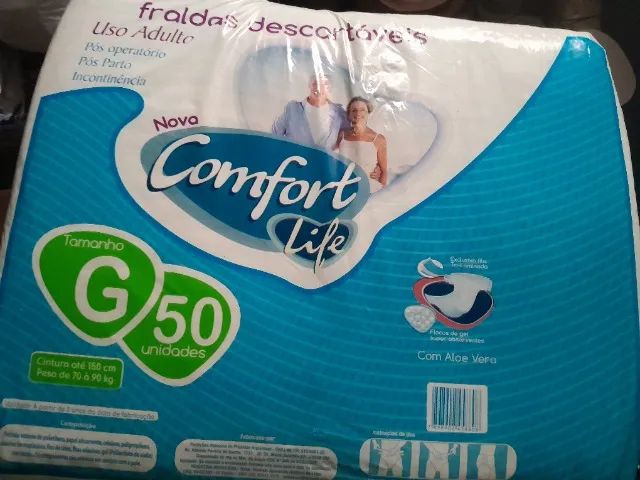 Pacote de Fraldas Geriátricas 50 Unidades - Confort Life  - Foto 2