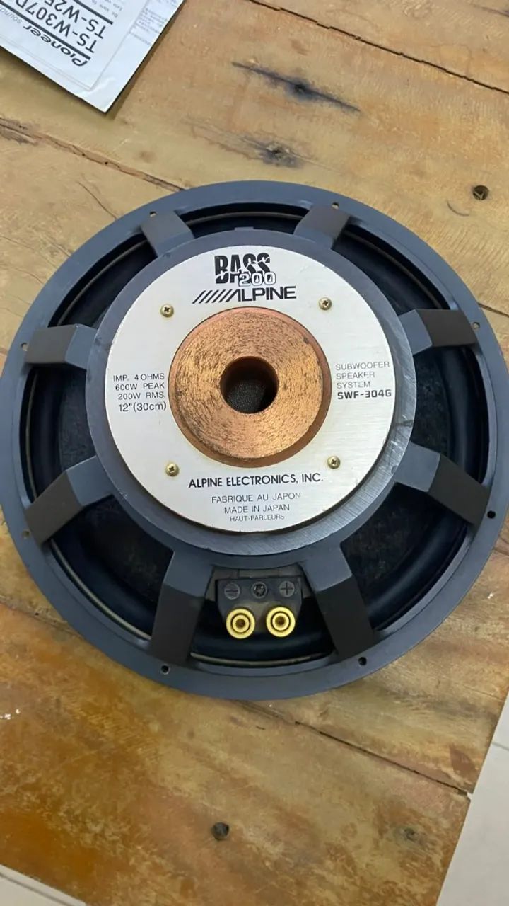 Alto-Falante Subwoofer Alpine 12 Polegadas Bass ZR 200 - Foto 3
