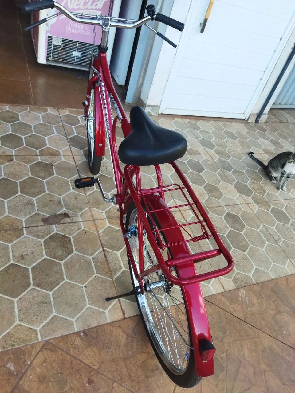 Bicicleta aro 26 vermelha  - Foto 4