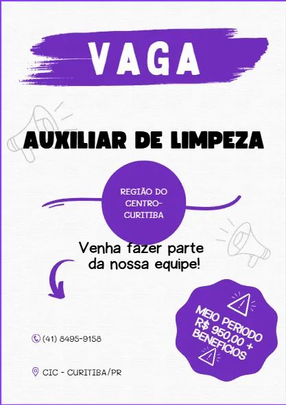 AUXILIAR DE LIMPEZA 