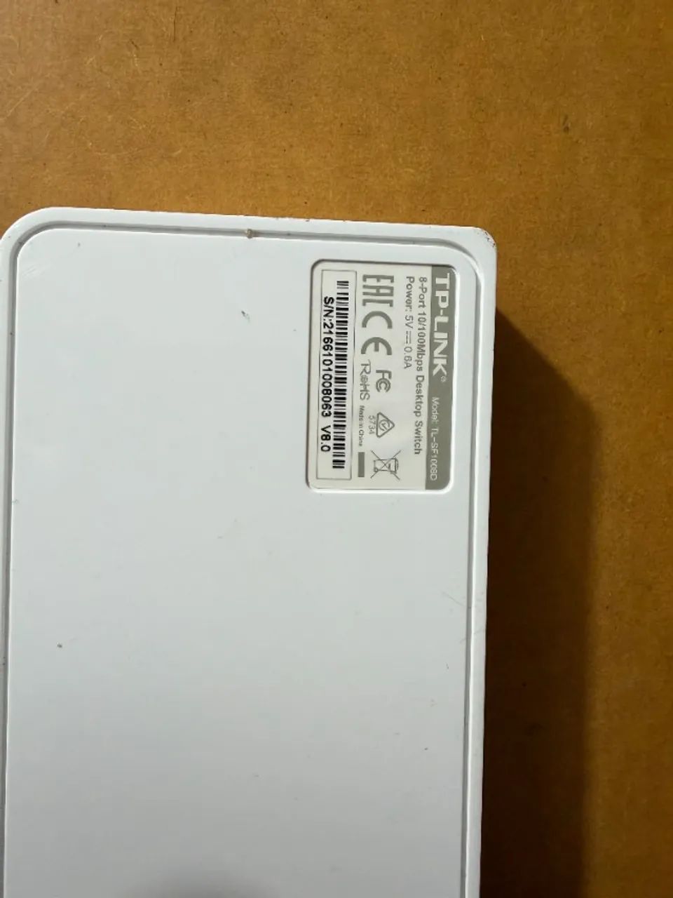 Switch TP-Link 8 Portas 10/100