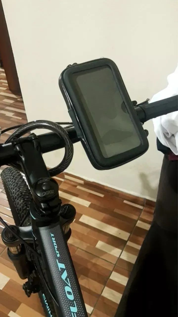 Suporte de Celular para Bicicleta com Capa Protetora 5,5? - Foto 3