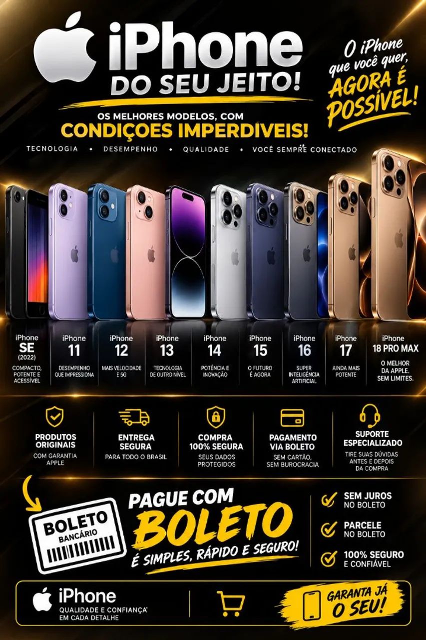 IPHONE NO BOLETO
