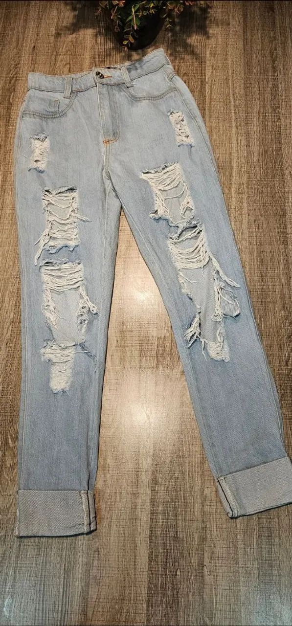 CALÇA JEANS DESTROYED ( 36 ). Lindíssima!! - Foto 2