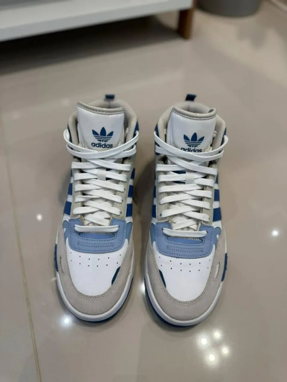 Tênis Adidas Post UP White True Royal - Foto 4