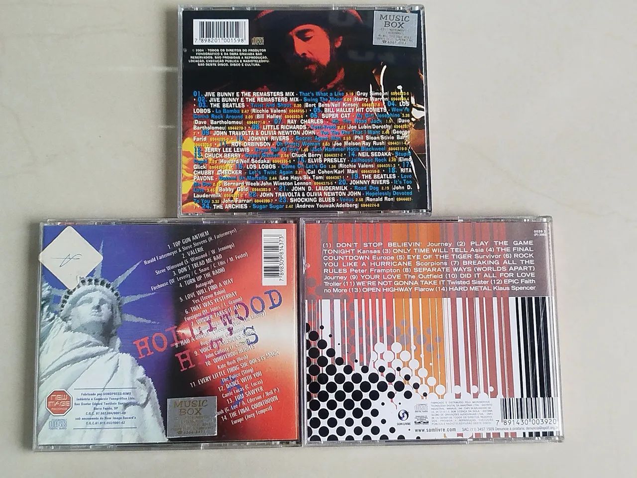 CDs Hollywood Hits - Classic Metal - Rock & Roll - Kit C/3 - Foto 3