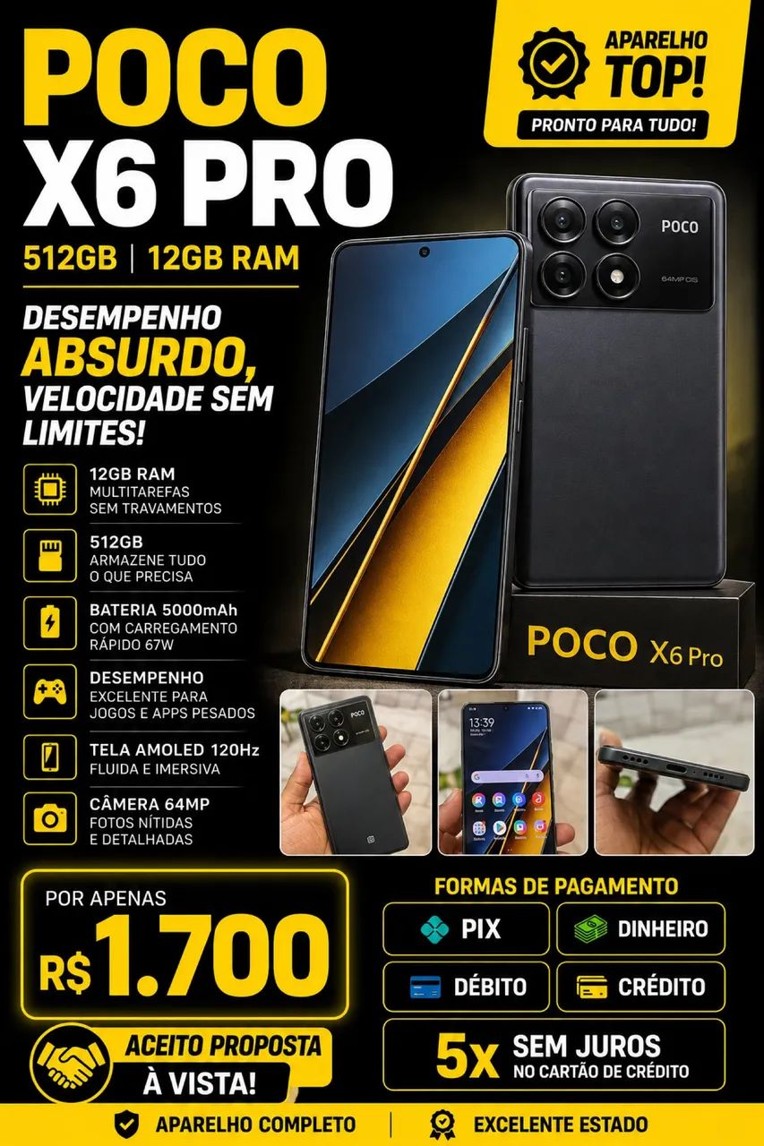 POCO C6 Pro - 512GB | 12GB RAM