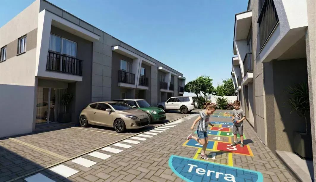 Casa duplex com 2 quartos, 1 suíte, 65 m²  s Duplex 2 Quartos, área externa com