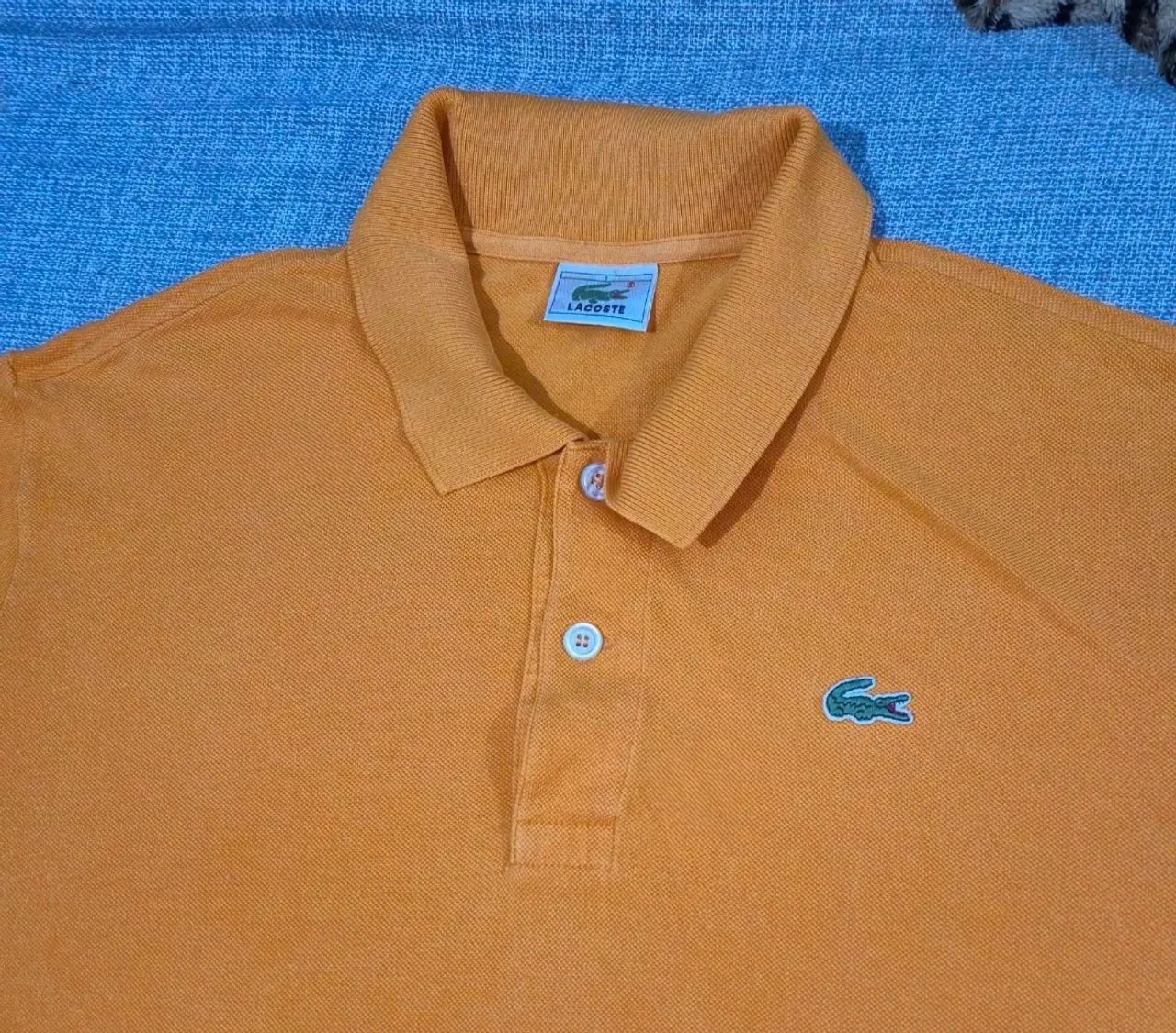 camisa polo Lacoste GG laranja, masculina - Foto 2