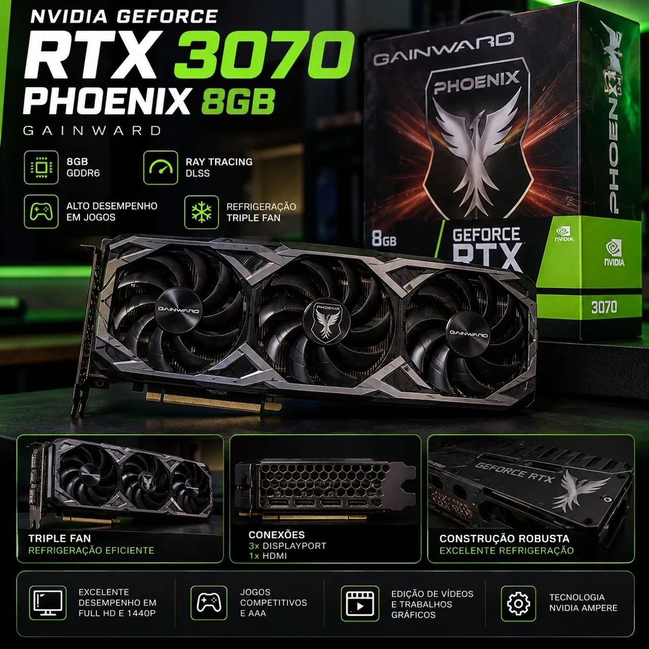 Rtx 3070 PHOENIX 100% FUNCIONAL