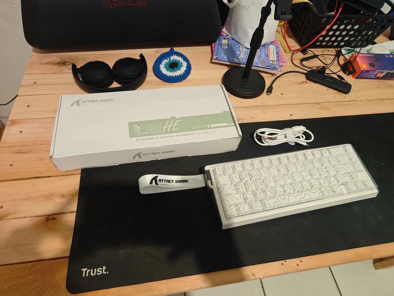 Teclado magnético com mouse atack shark  - Foto 5
