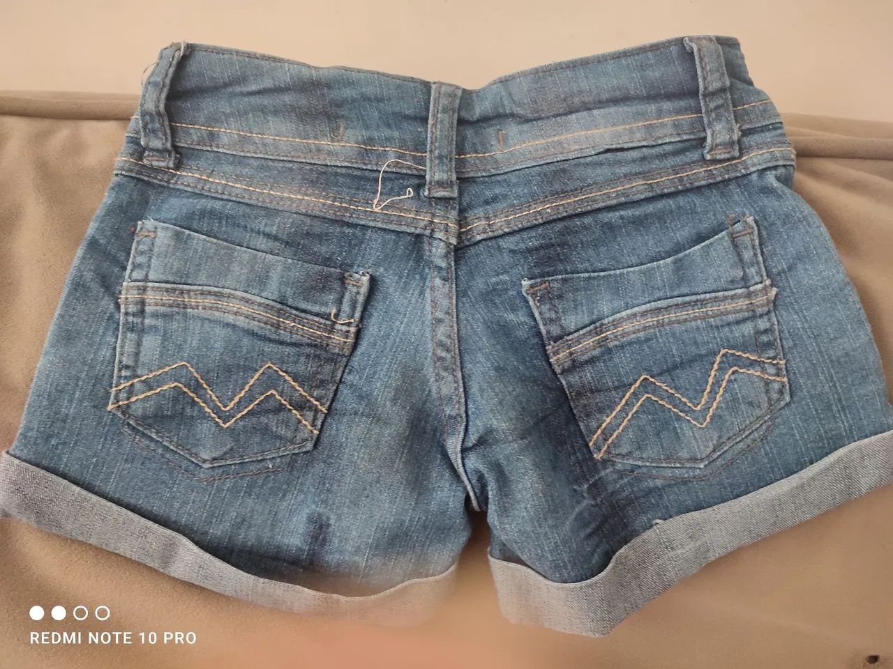 Short infantil jeans escuro  - Foto 4