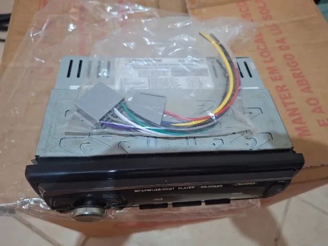 Som para carro 1 Dim com FM, bluetooth, pen drive, Roadstar  - Foto 2