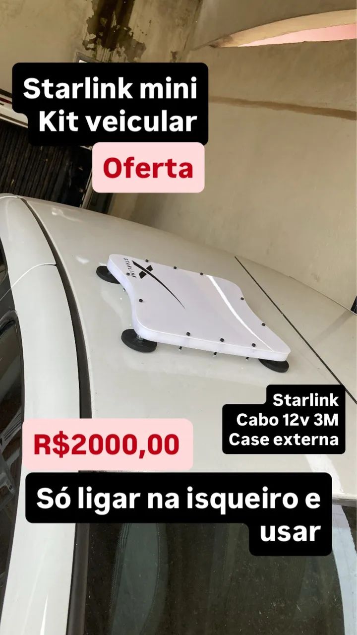 Starlink mini e acessórios 