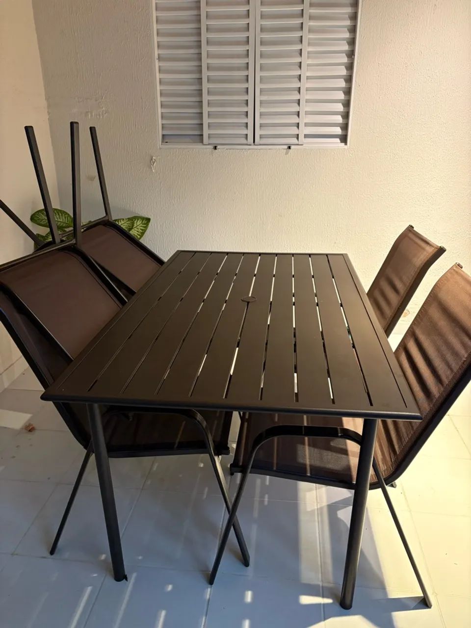 Jogo de mesa para área externa/jardim - Foto 2
