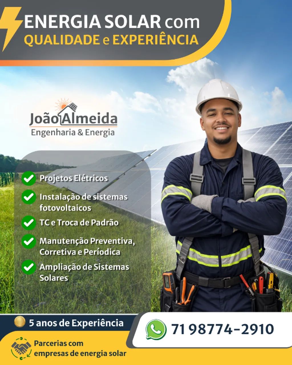 ELETROTÉCNICO PROJETISTA - ENERGIA SOLAR