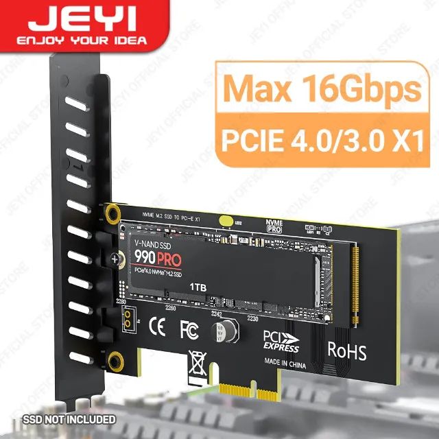 Adaptador para M2 NVME Pci-e X1, Novo 
