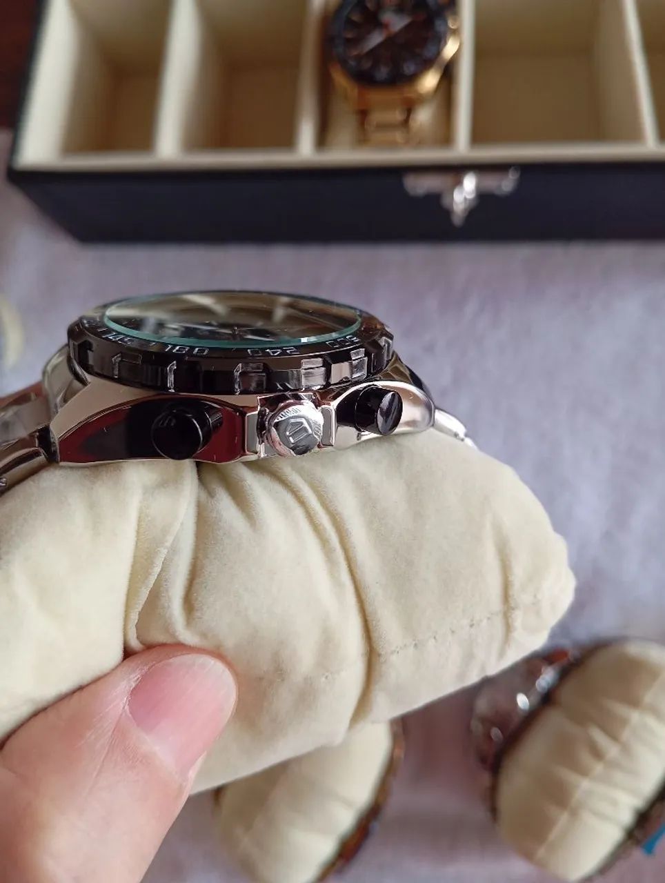 Relógio tag heuer 1 linha, todos os ponteiros funcional  - Foto 5
