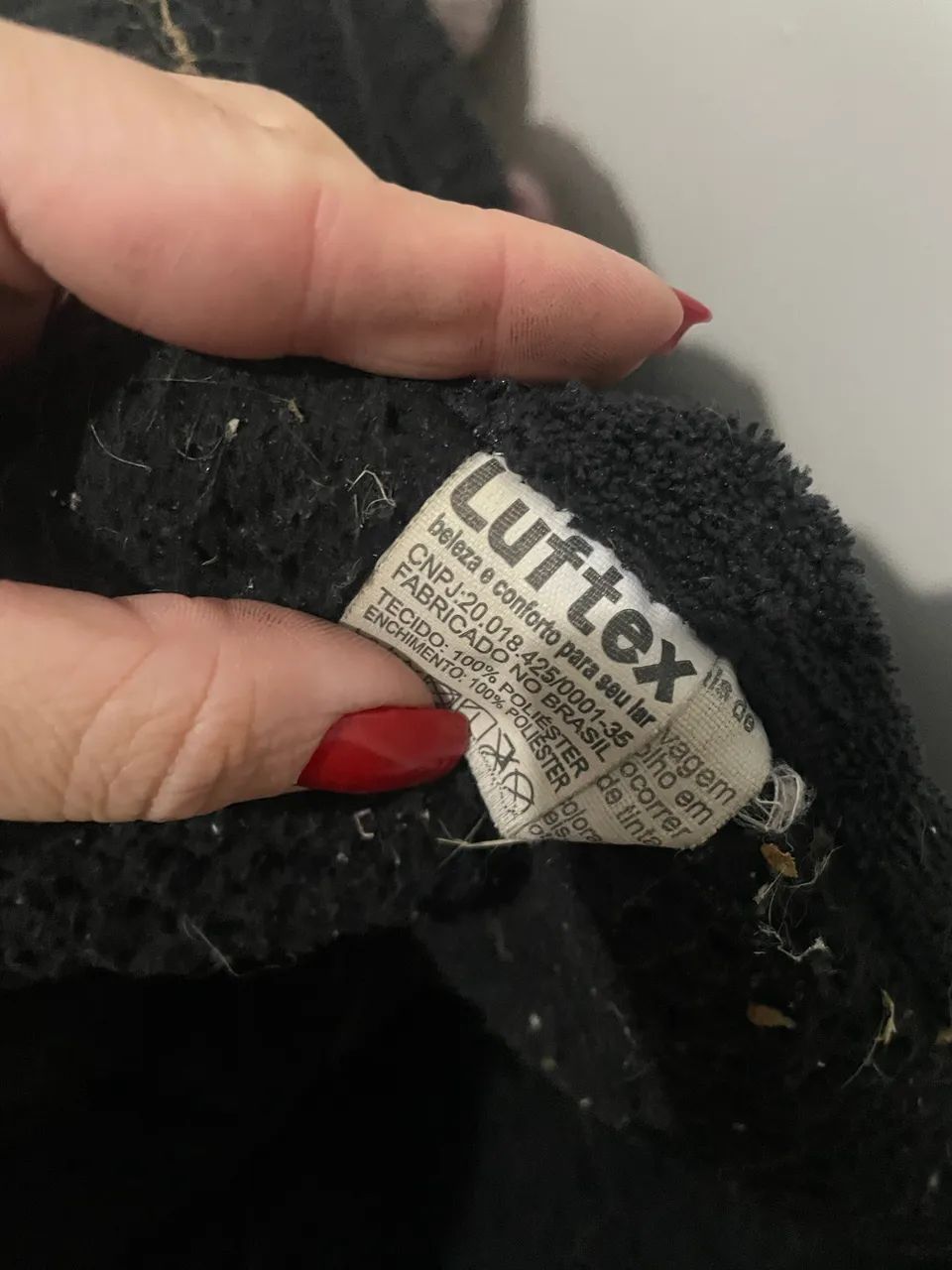 Edredom plush preto 