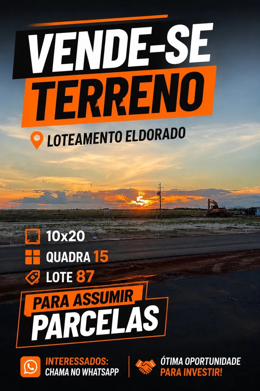 Vendo ou troco terreno no eldorado