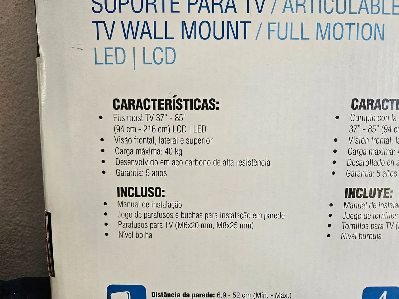 Suporte articulado para TV de 32 a 85 polegadas. - Foto 4
