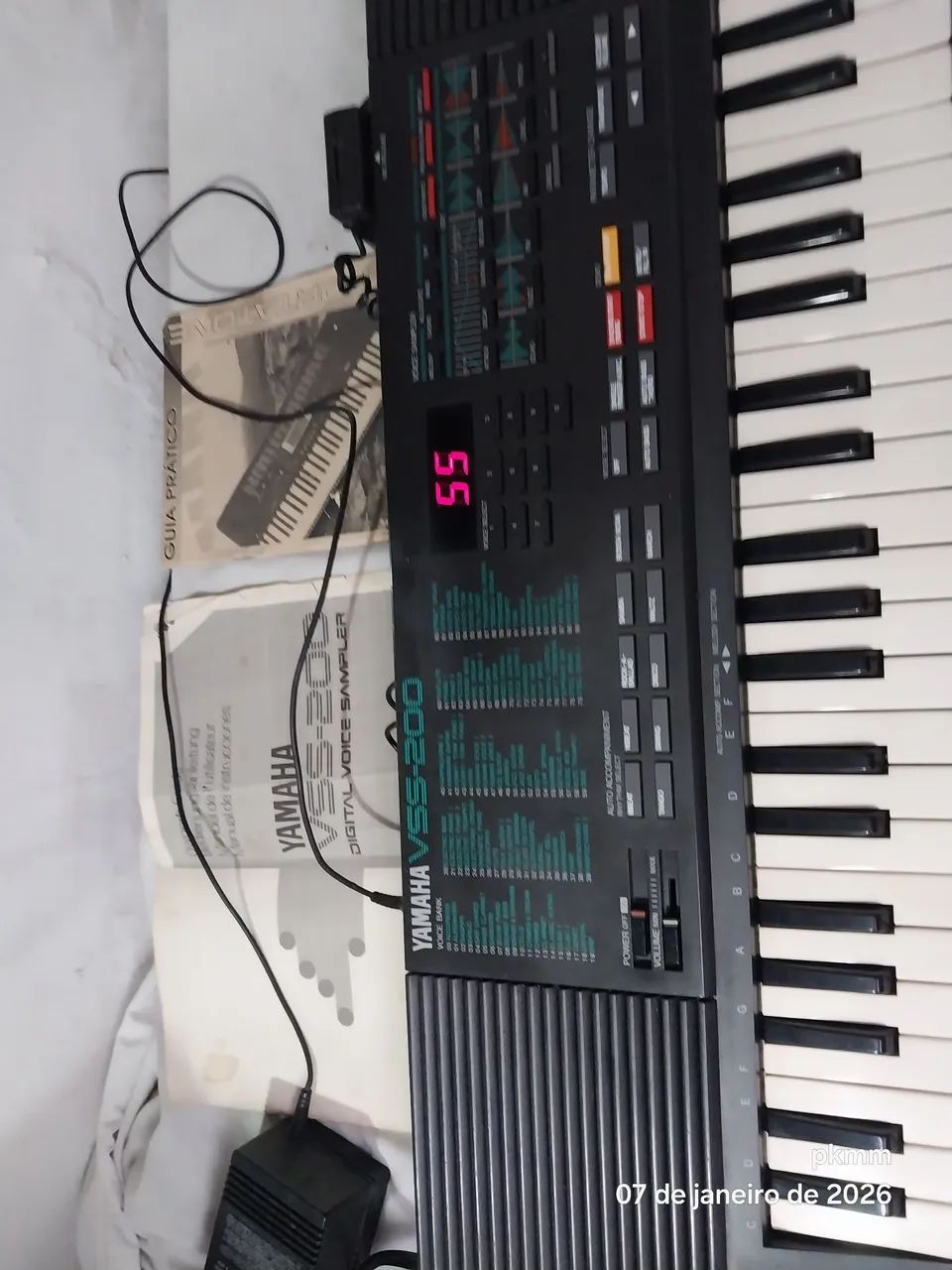 Teclado Yamaha Vss200 Excelente com microfone e manuais - Foto 4