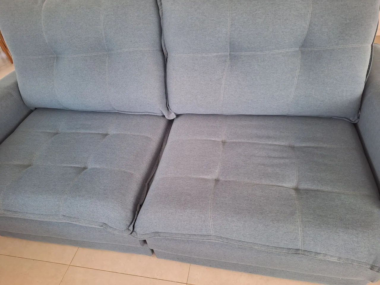 Vendo Sofá Retrátil Linho - Foto 2