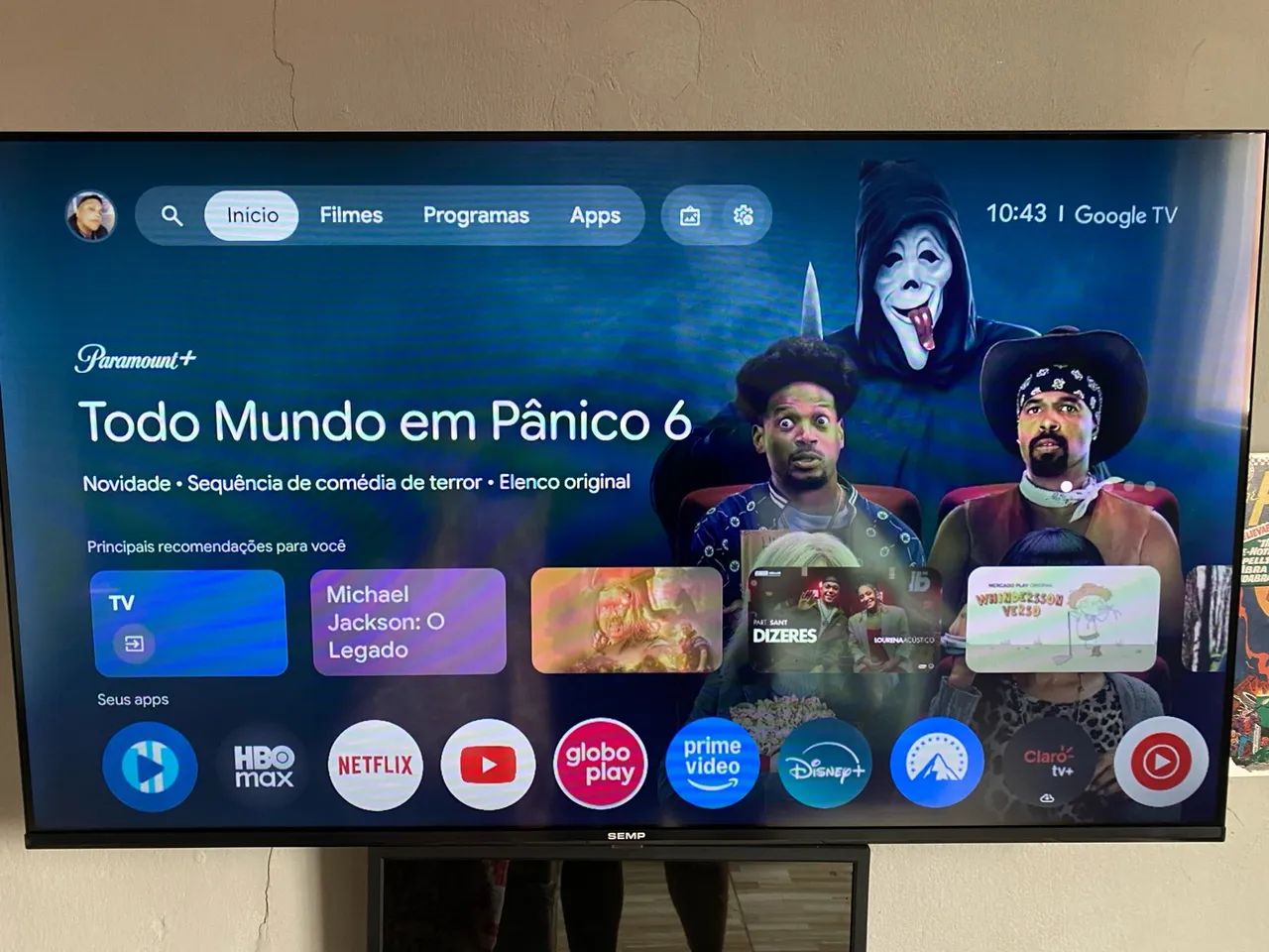 Smart Tv Semp 43 Polegadas Led Full Hd S42 Wifi Bluetooth  - Foto 3