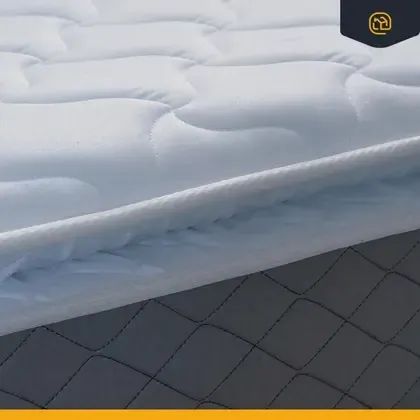 Colchão Riviera King + Cama Base Baú King Cinza/Branco - Foto 2