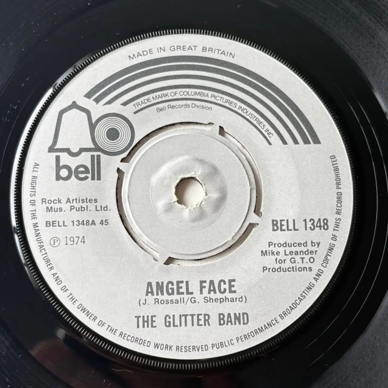 The Glitter Band Angel Face Vinil Compacto Importado Inglaterra - Foto 3