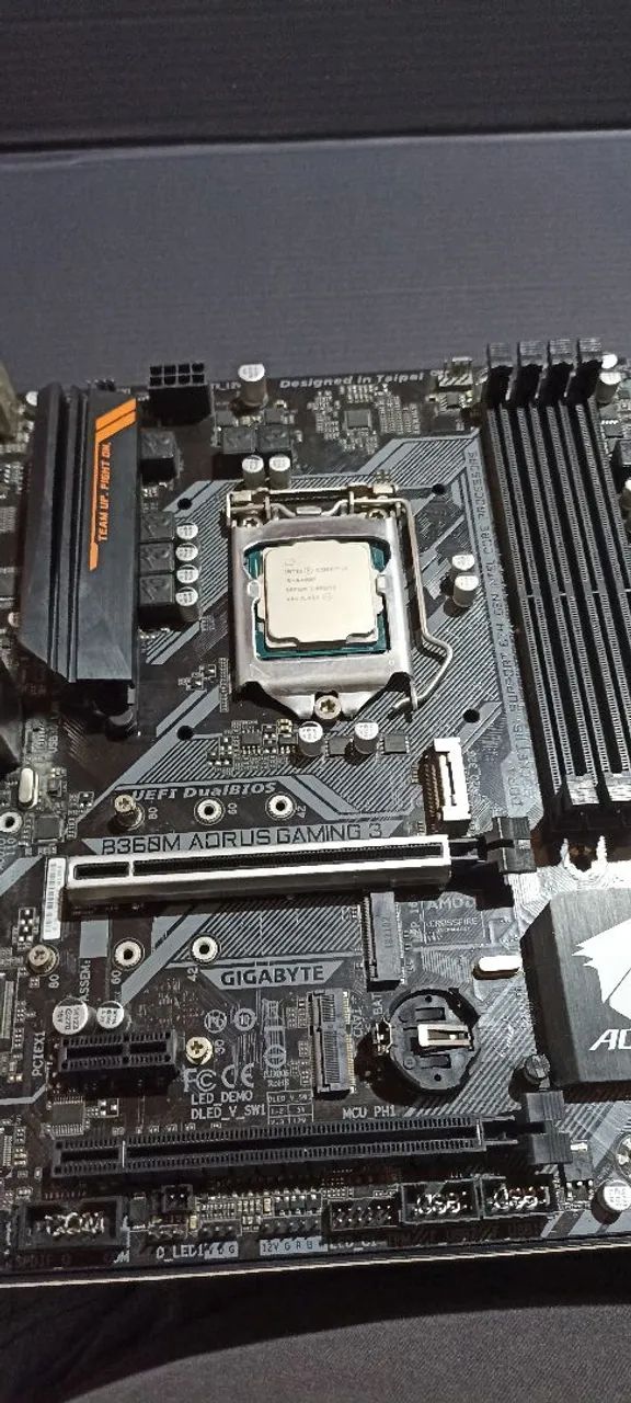 Processador i5 9400f + Placa mãe B360m Aorus Gaming
