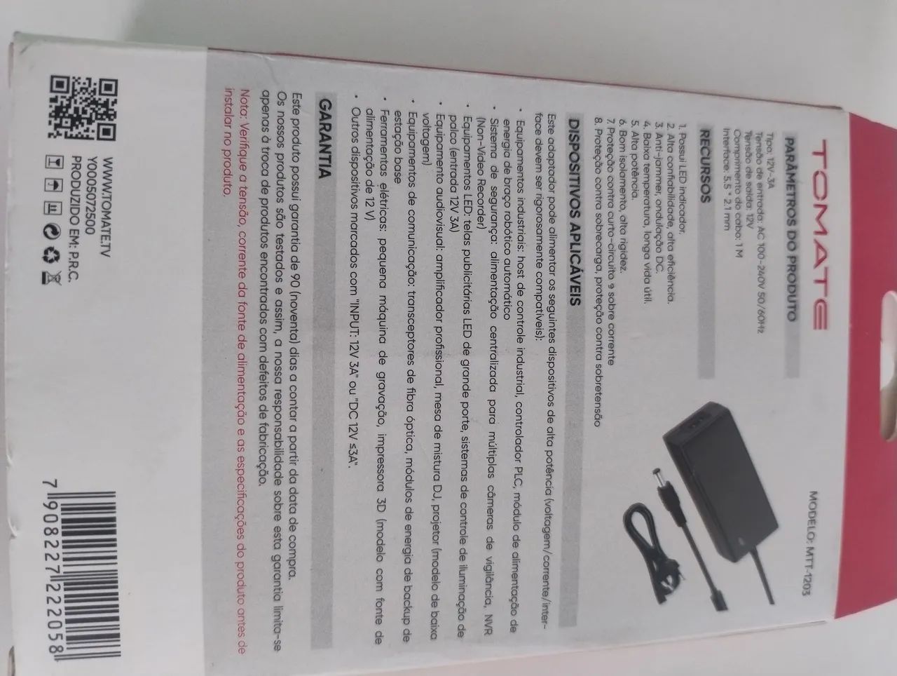 Fonte de alimentação 12v 3a bivolt nova  - Foto 2
