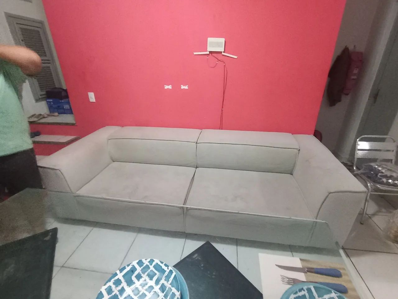Sofá 2 lugares - troco por sofá de menor tamanho - Foto 3