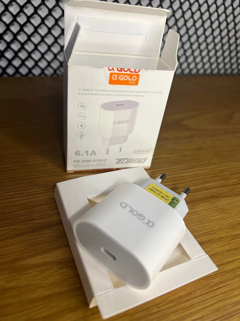 Fonte IPhone  Carregador Turbo 30W USB-C Tipo C Rápido e Eficiente Homologada - Foto 2