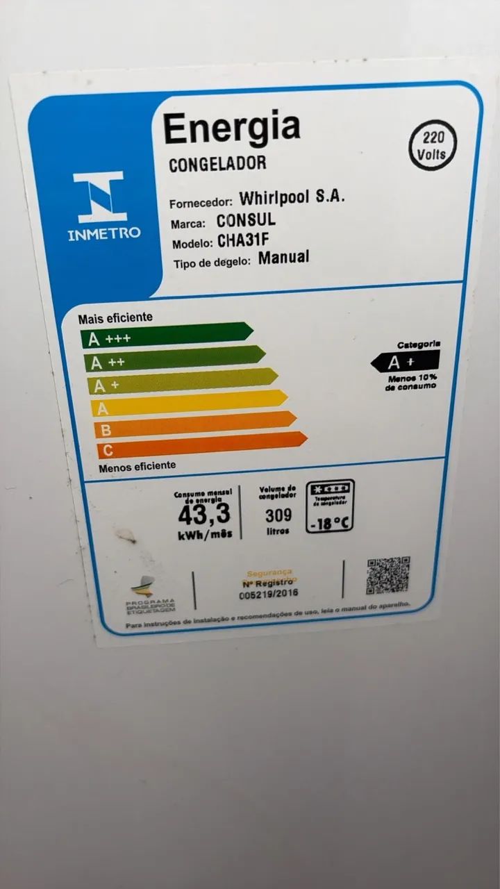 Freezer- Congelador Consul 309L  - Foto 4