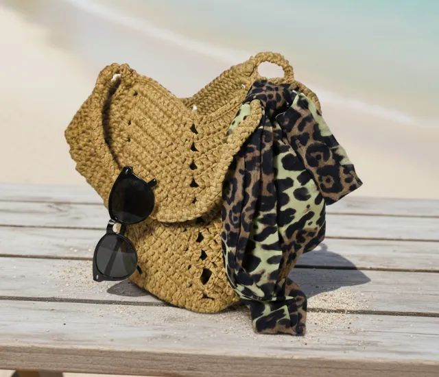 bolsa saco em crochê