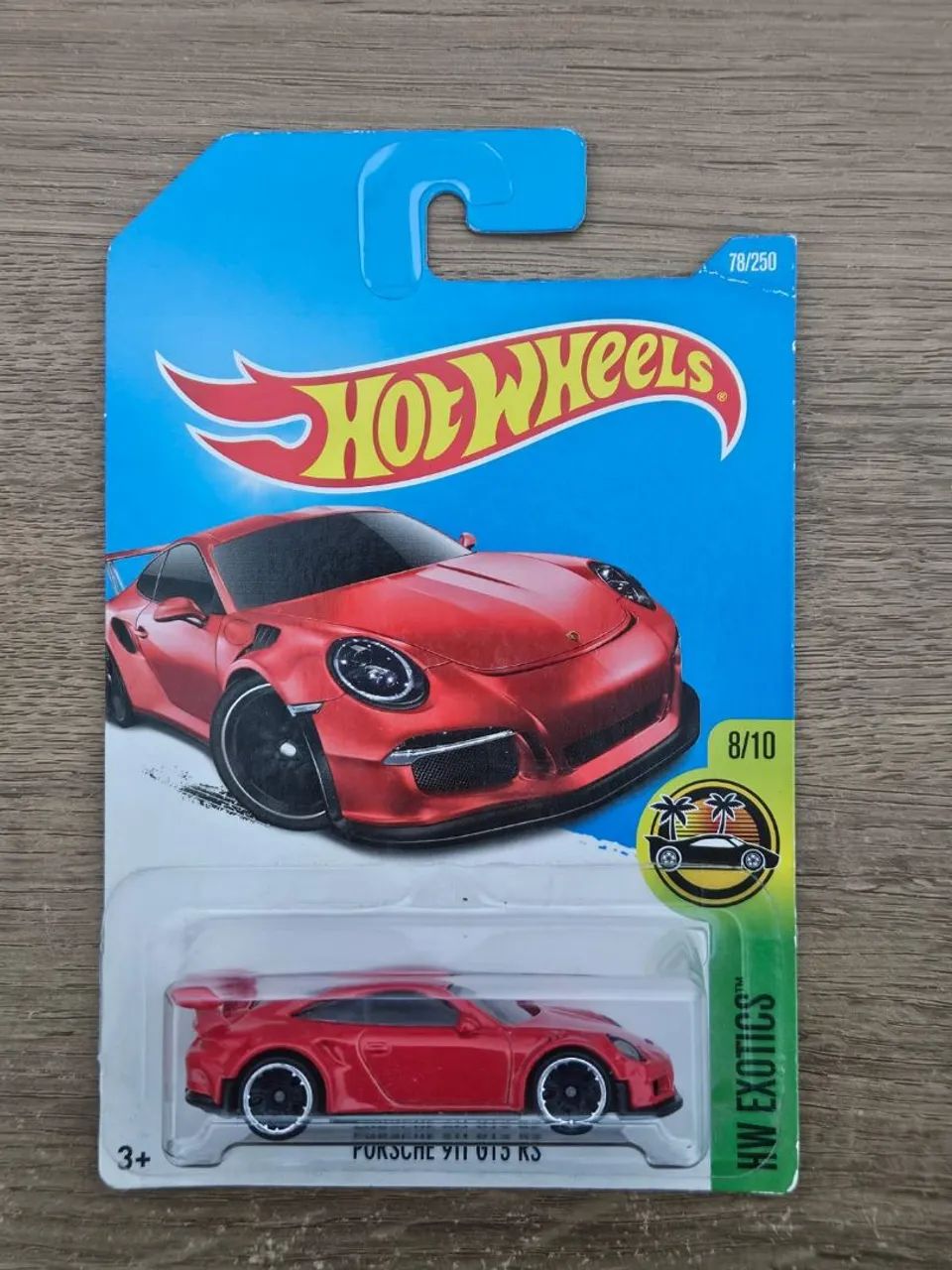 Hotwheels Porsche 911 Gt3 RS vermelha 