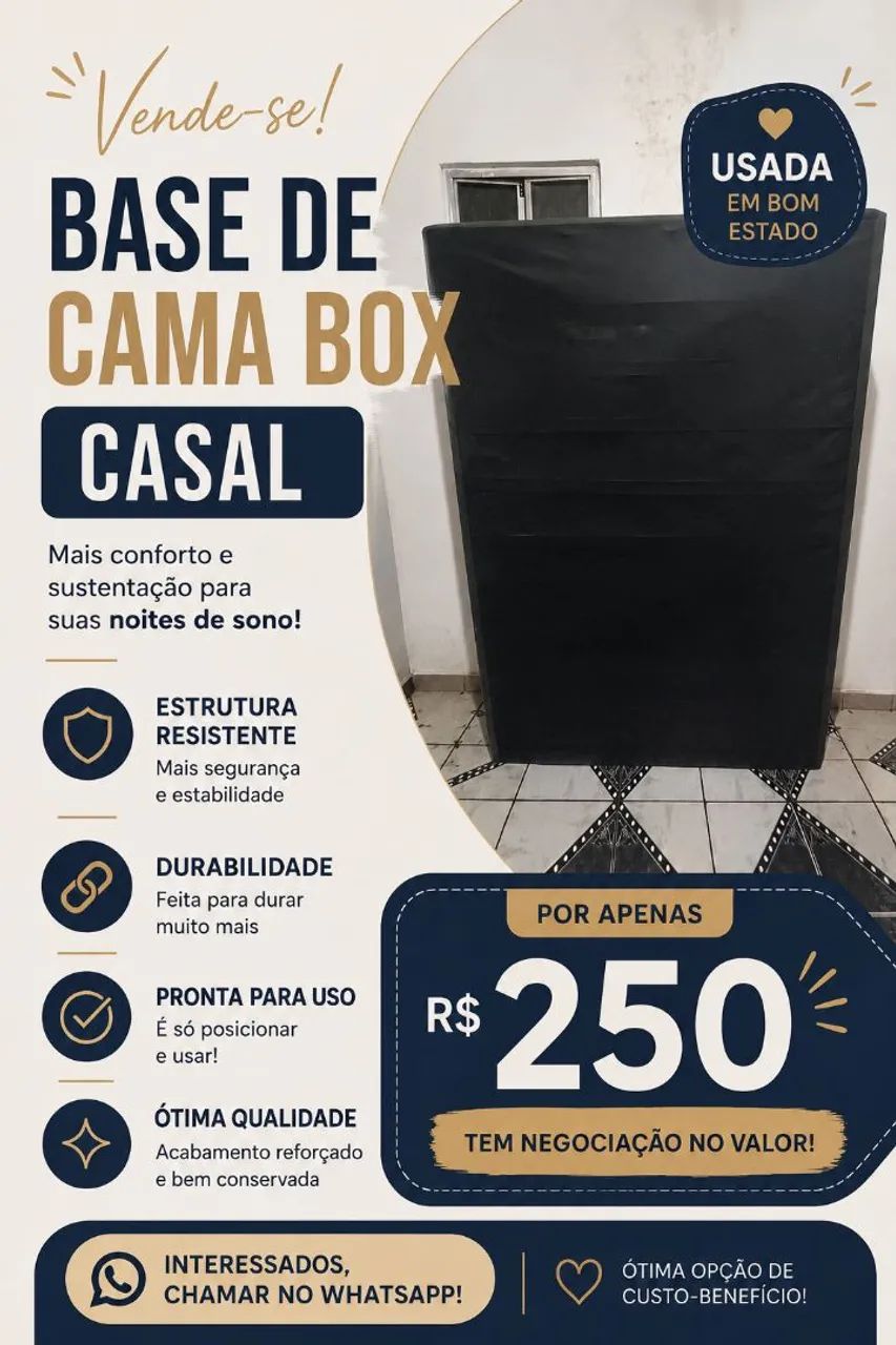 Base de Cama Box Casal