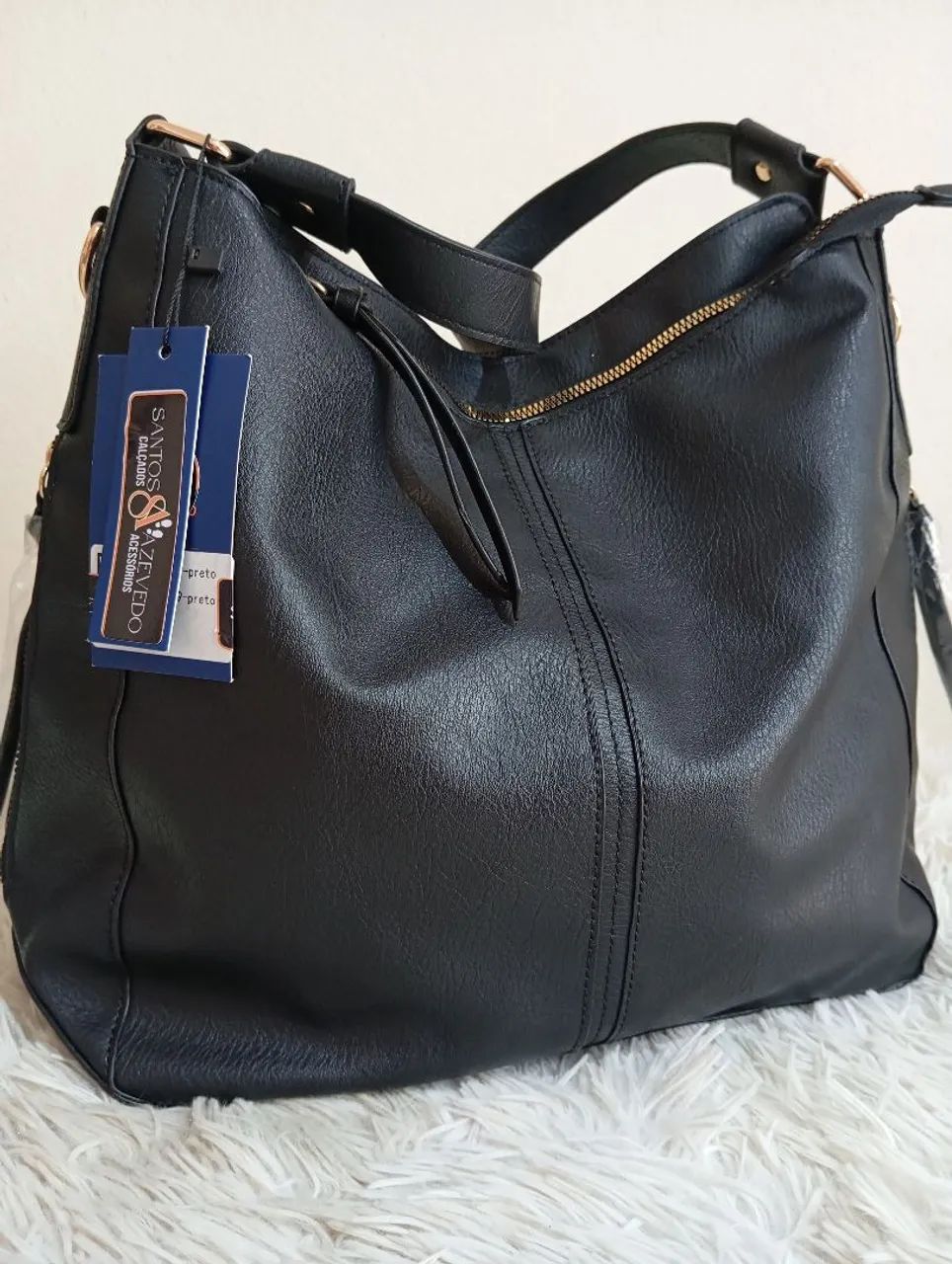 Bolsa Grande Preta com 08 Divisorias Luxo   - Foto 2