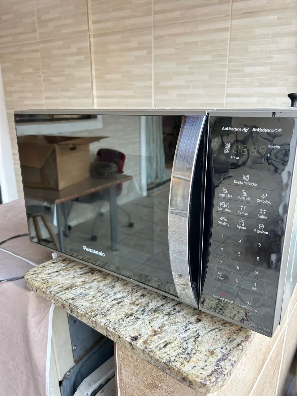 Micro Ondas Panasonic NNs55.  seminovo  - Foto 5