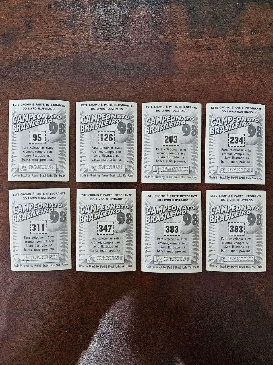 R$30 cada - Figurinhas Uniformes  CB 1998 nunca coladas - Foto 2
