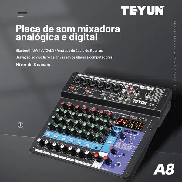 Mesa de som A8 TEYNUN